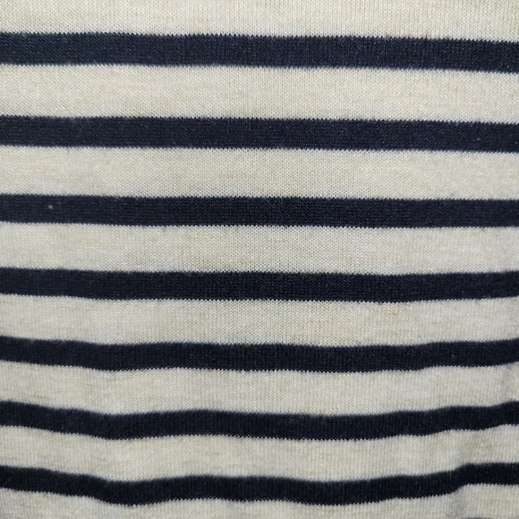 Max Studio Medium Stripe Shirt Womens Blue/cream - Picture 6 of 7